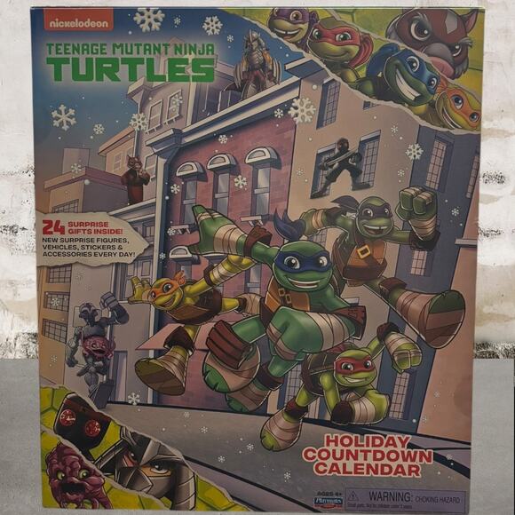 Teenage Mutant Ninja Turtles: Holiday Countdown Calendar by Playmates Toys NEW - Picture 1 of 6